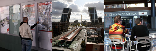 foto mosaico de intercambiador de Plaza de Castilla
