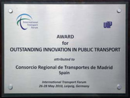 Premio ITF-UITP a la mejor innovación en el transporte público