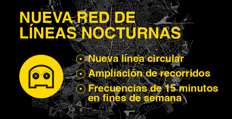 Nueva red de líneas nocturnas de EMT
