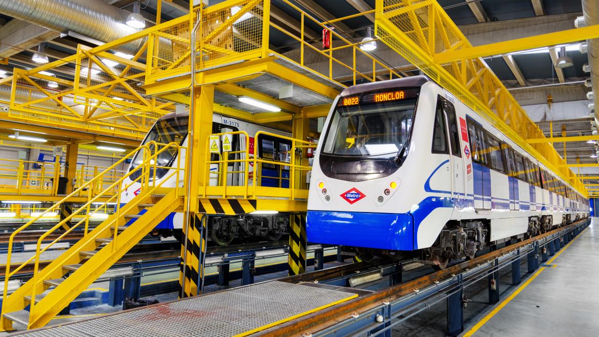 mantenimiento de trenes de Metro