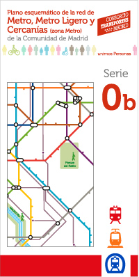
0b. Schematic map of the Metro, Light Rail and Suburban Rail network in the Madrid metropolitan area