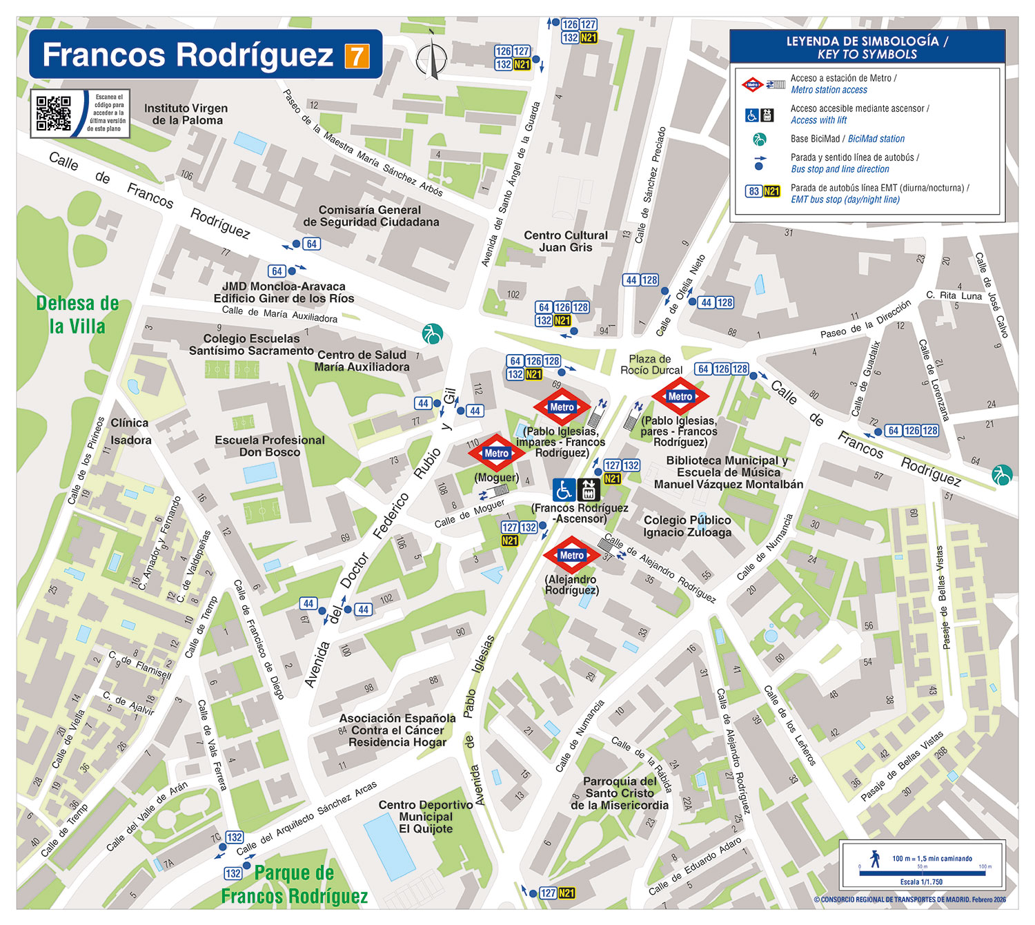 Plano zonal Francos Rodríguez