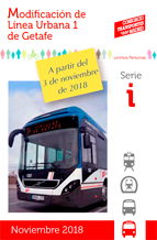 
Modificación de Línea Urbana 1 de Getafe