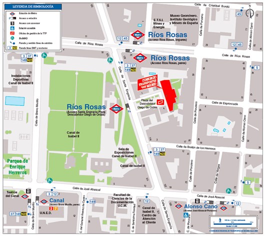 Location Map of Consorcio Regional de Transportes
