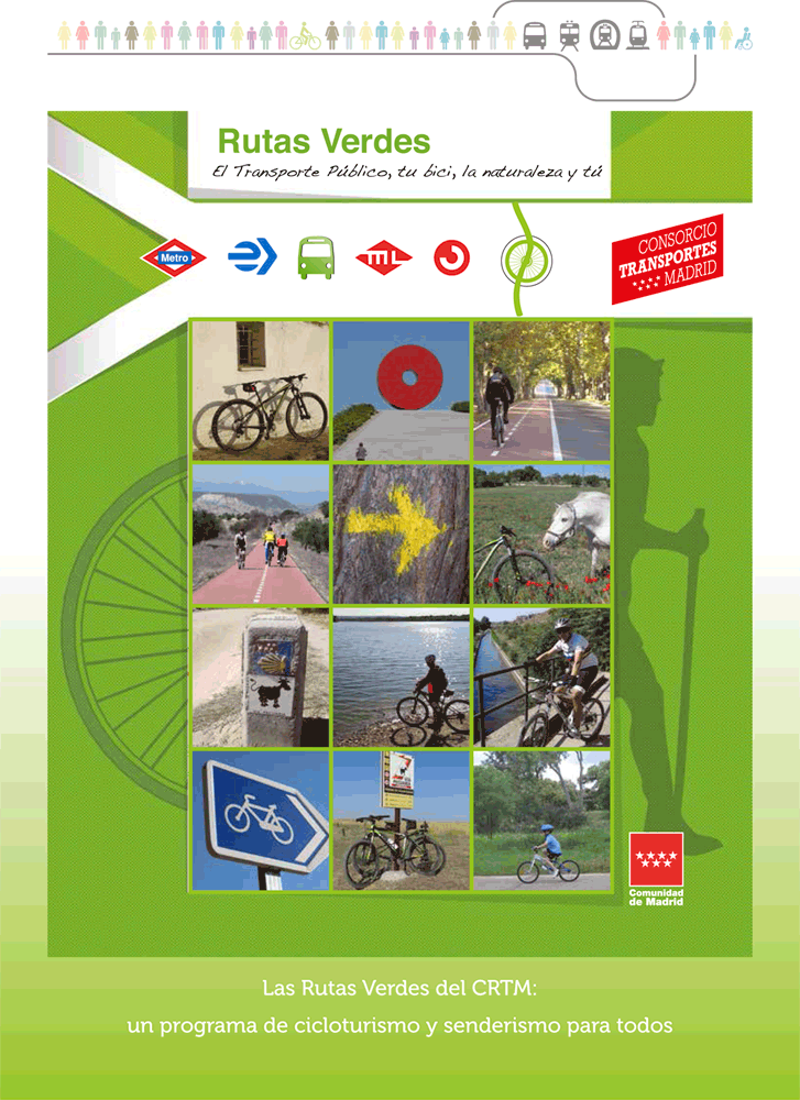 
Red de Rutas Verdes del Consorcio de Transportes. Plano esquemático
