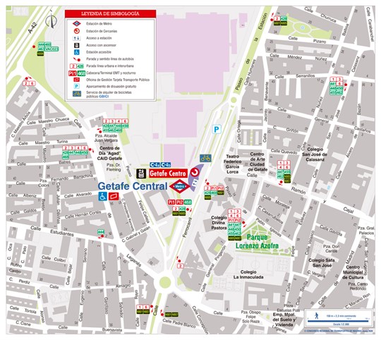 Plano Zonal Metro Getafe Central