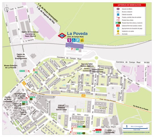 Plano Zonal Metro La Poveda