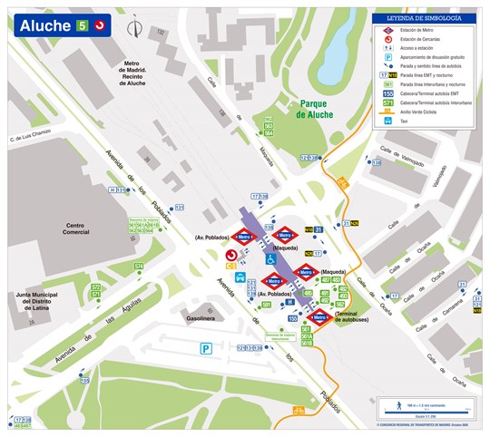 Plano Zonal Cercanías Aluche