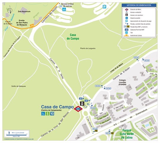 Plano Zonal Metro Casa de Campo