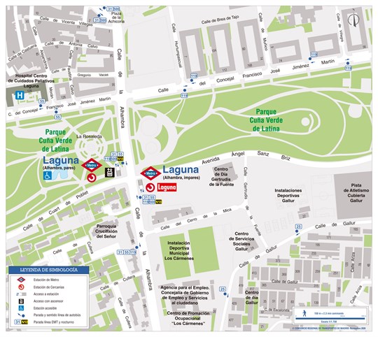 Zonal map of Laguna station