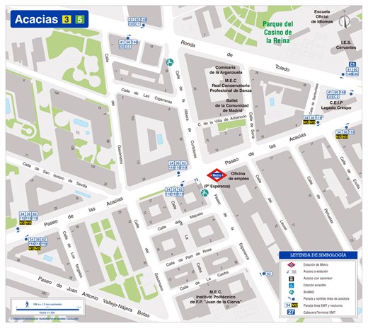 Zonal map of Acacias station