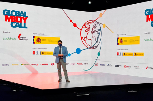 David Pérez en la presentación del Global Mobility Call