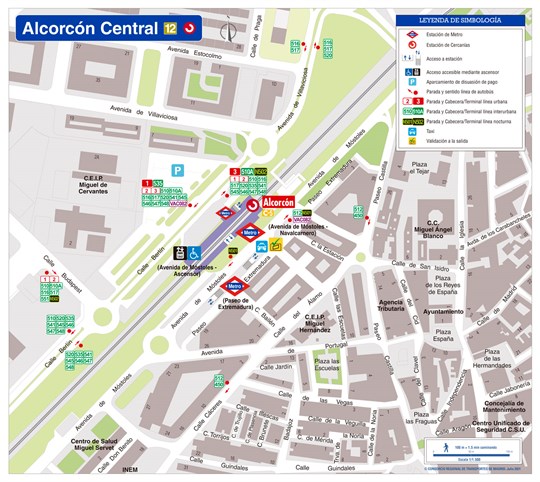 Plano Zonal Cercanías Alcorcón