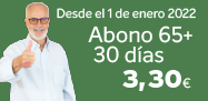 Imagen de la campaña de disminución del precio del Abono Tercera Edad