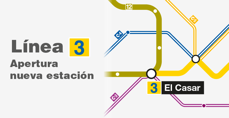 La línea 3 de Metro llega hasta El Casar