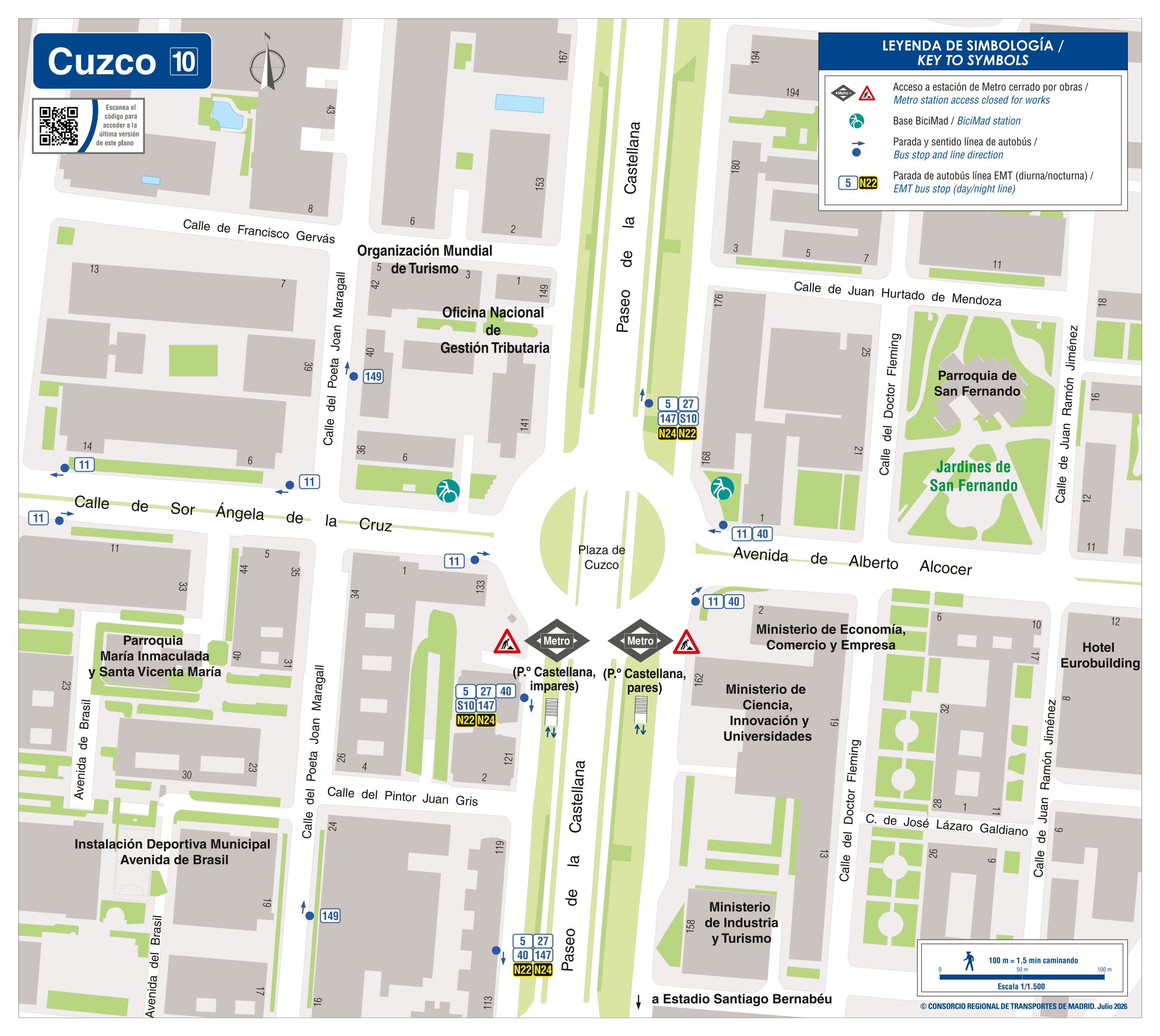 Plano zonal con cierre de Cuzco