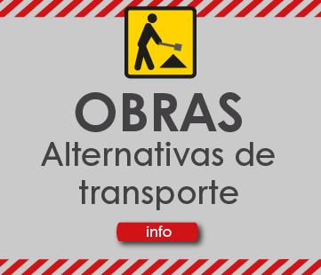 Dirige a página informativa sobre los servicios afectados por obras y sus alternativas de transporte