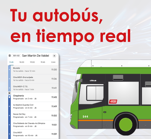 Accede a la noticia. Tu autobús interurbano, en tiempo real.