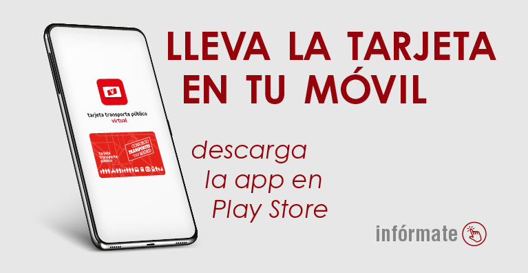 Lleva la tarjeta en tu móvil (descarga la app en Play Store)
