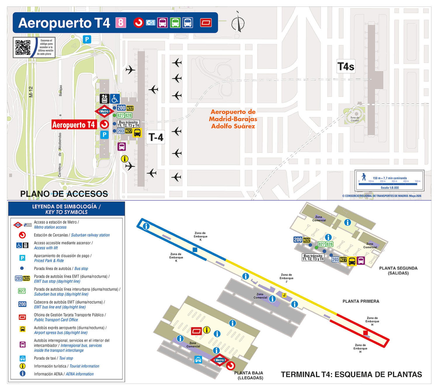 Plano Zonal Metro Aeropuerto T4