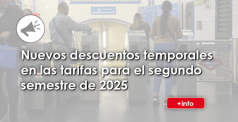 Nuevos descuentos temporales en las tarifas para el segundo semestre de 2025