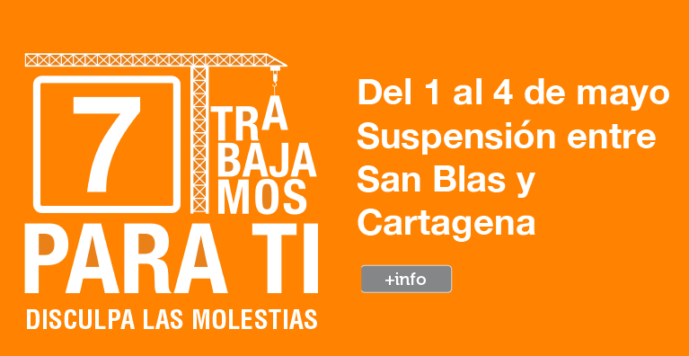 La línea 7 de Metro permanecerá sin servicio entre San Blas y Cartagena del 1 al 4 de mayo