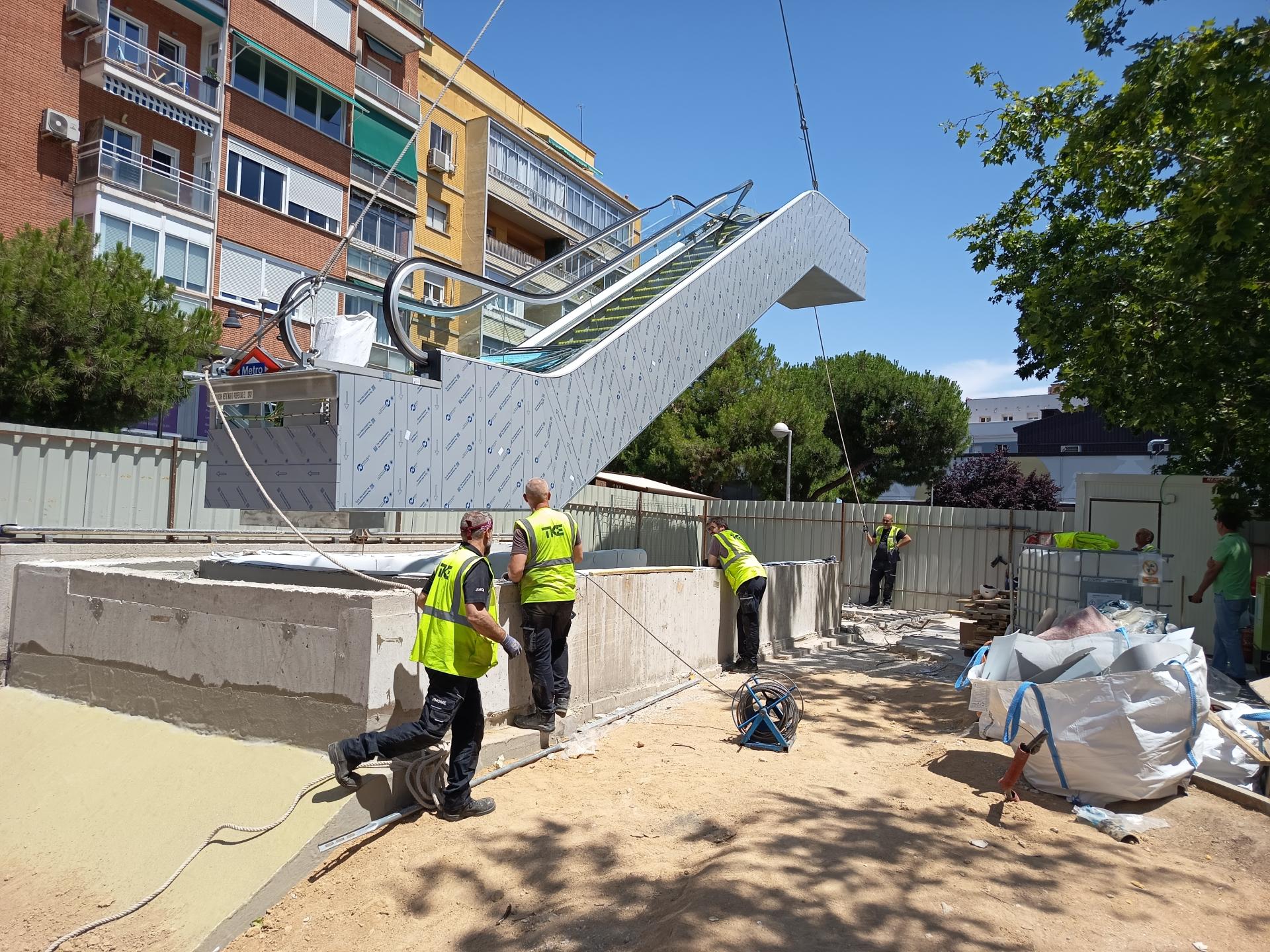Nuevas escaleras de Metro de Madrid