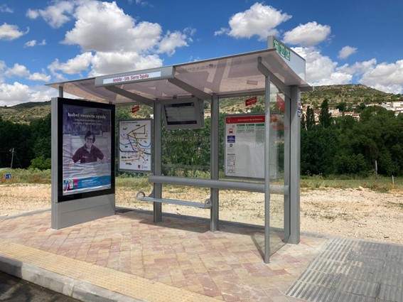 Marquesina de autobús interurbano modelo Einthoven