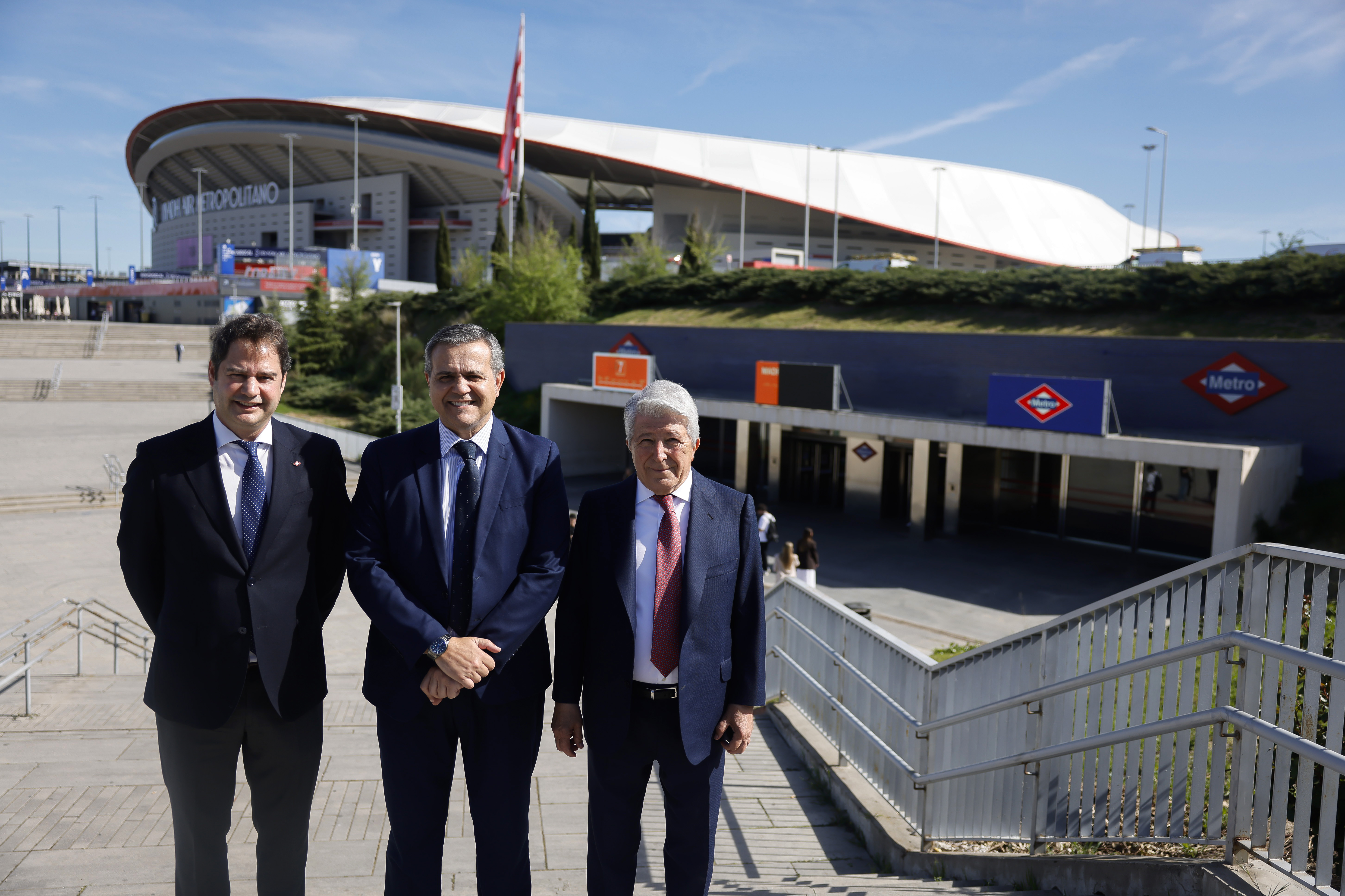 nuevo acceso en la estación de Metro de Estadio Metropolitano