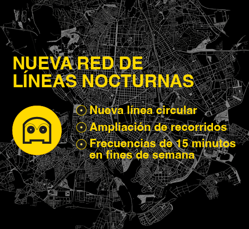 Nueva red de líneas nocturnas de EMT