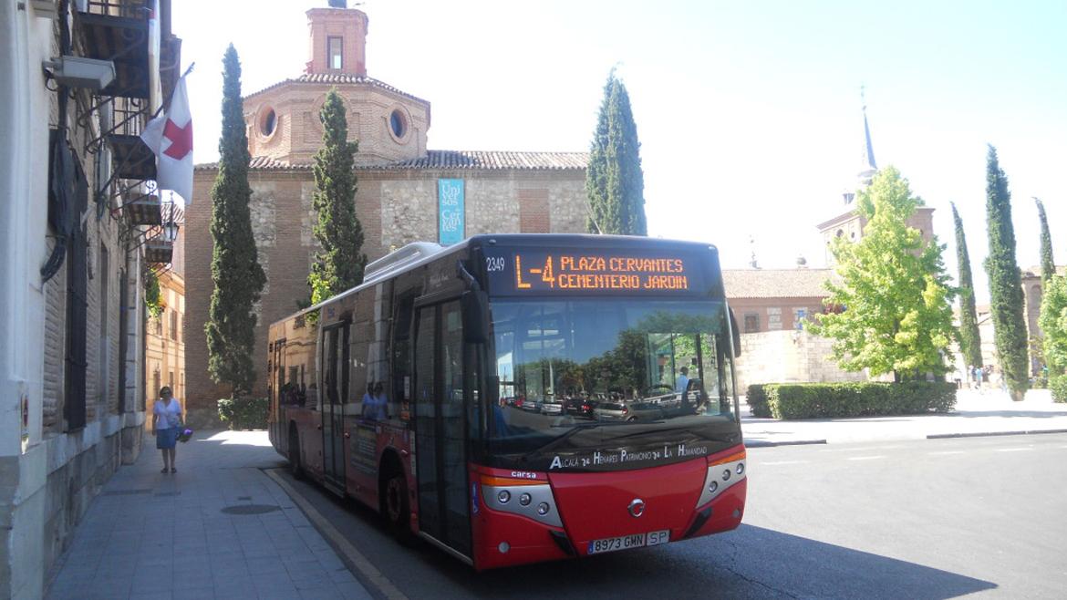 Autobús en Alcalá de Henares